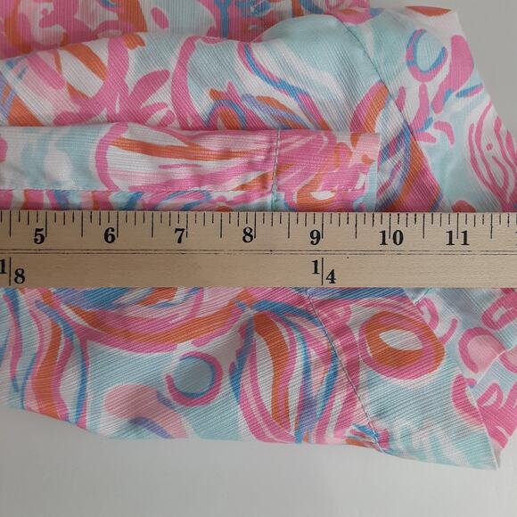 Lilly Pulitzer Chipper Shorts Too Much Bubbly Bermuda Short Womens 10 Preppy - Picture 10 of 10